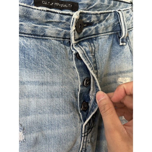 Cult of Individuality Rebel Straight Jeans Men’s 44x34 Japanese Denim - Picture 7 of 13